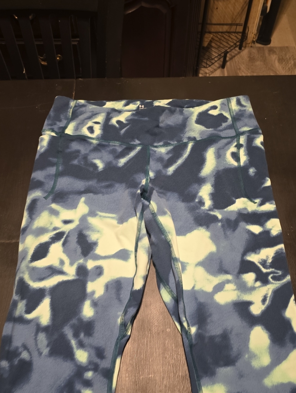 Women's Blue Tie-Dye Under Armour Leggings and Under Armour Tank Top